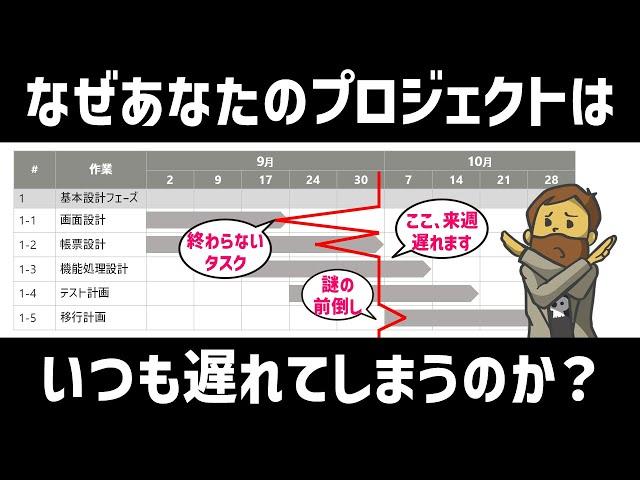 【プロジェクト管理】なぜあなたのプロジェクトはいつも遅れてしまうのか？