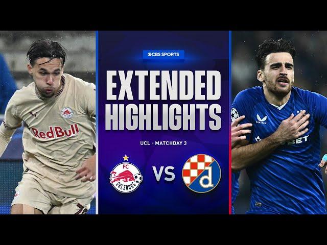 Salzburg vs. Dinamo Zagreb: Extended Highlights | UCL League Phase MD 3 | CBS Sports Golazo