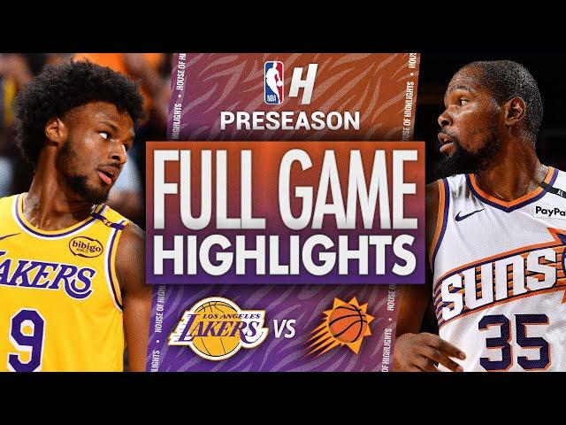 Los Angeles Lakers vs Phoenix Suns - Full Game Highlights | October 17, 2024 NBA Preseason