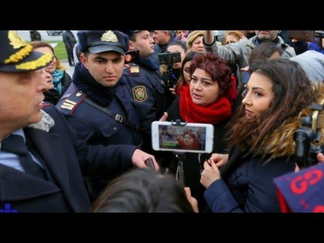 “Reystrini götür bas bayra!”, “ Azad Mətbuat!” JURNALİSTLƏR ETİRAZ AKSİYASI KEÇİRDİ