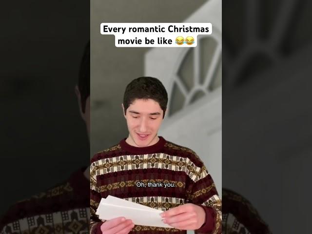 Every romantic Christmas movie be like #shorts #funny #comedy