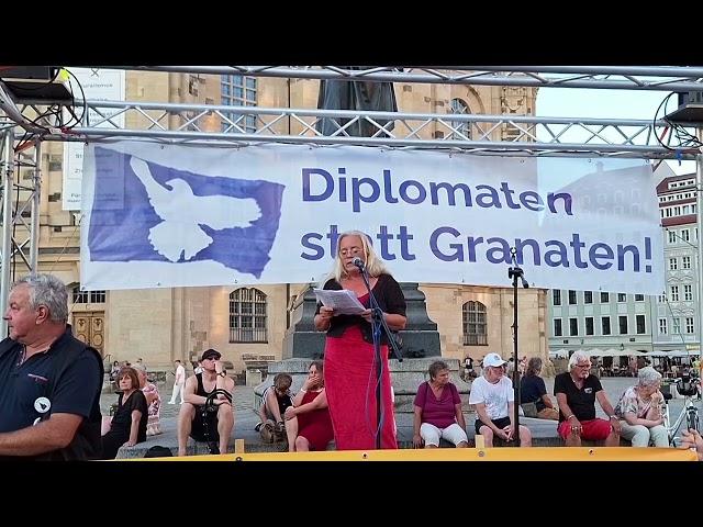 Susanne Dagen – Montagsdemo Dresden 12.08.2024