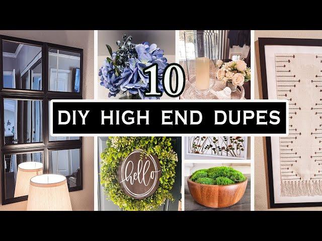 TOP 10 DIY HOME DECOR PROJECTS | DIY HIGH END DUPES