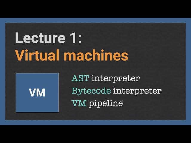 Building a Virtual Machine for Programming Language [1/29]: VM pipeline