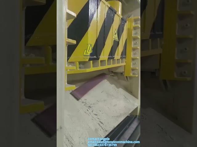 large thickness copper plate shredding machine,heavy duty metal shredder machine metal recycle line