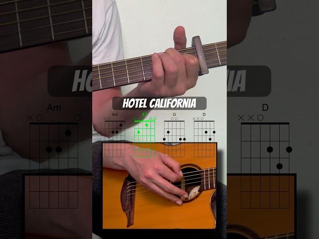 How to play Hotel California guitar tutorial