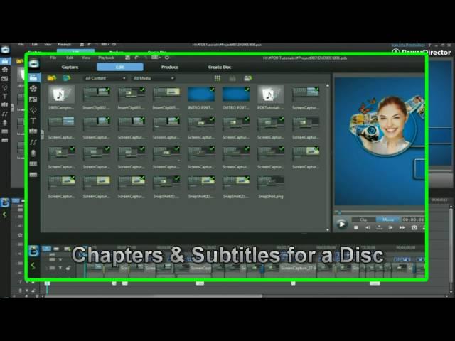 CyberLink PowerDirector 9 - Edit Disc Menus