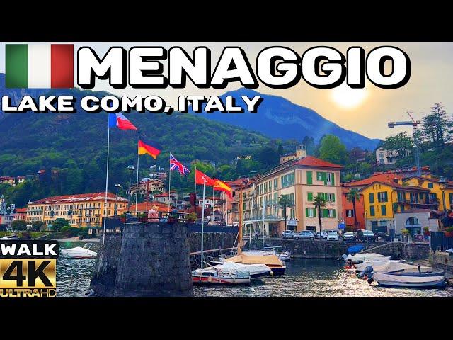 [4k] MENAGGIO, LAKE COMO ITALY WALKING TOUR | APRIL 2023