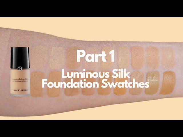 PART 1 Armani Luminous Silk Swatches + Color Descriptions | JUST SWATCHES