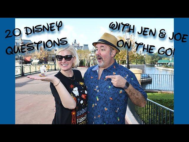 It's 20 Disney Questions with Jen and Joe on the Go!