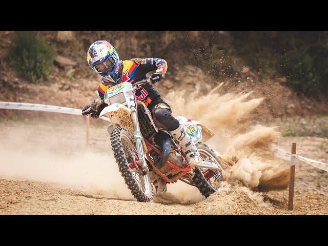 Enduro Vintage Les Comes 2021 | Josep Garcia with 90's KTM 125  by Jaume Soler