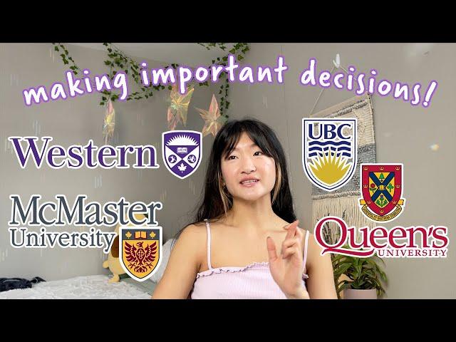 HOW I MADE MY UNIVERSITY DECISION | WHY I CHOSE WESTERN