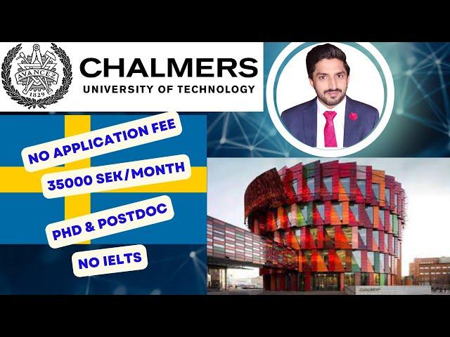 Chalmers university of technology Sweden | phd program in Sweden | fully funded phd in Sweden