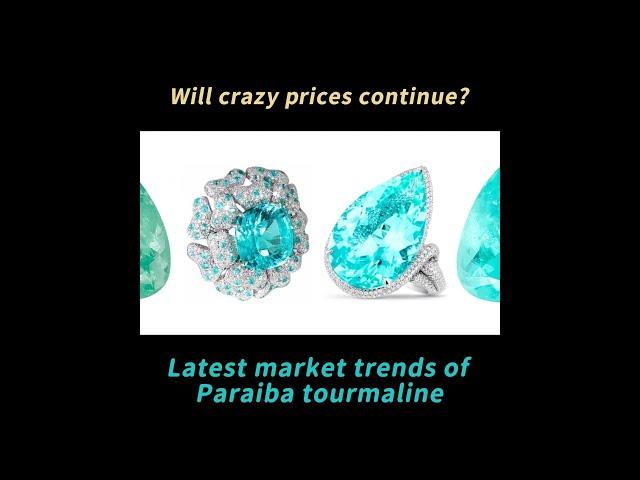 Will crazy prices continue?Latest market trends of Paraiba tourmaline