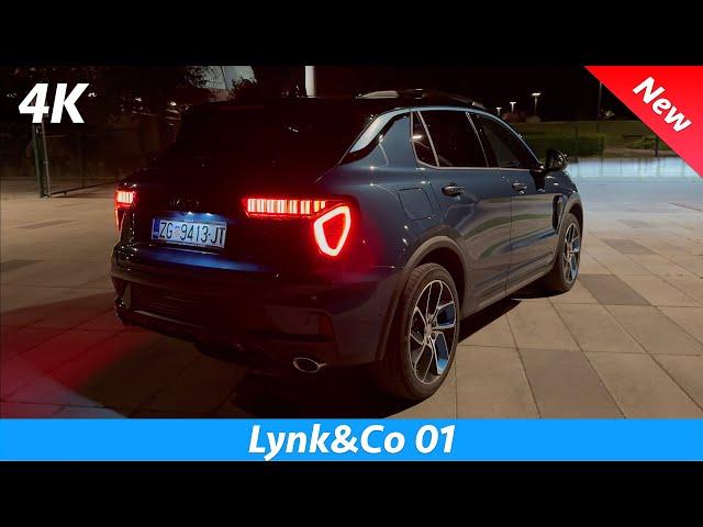 Lynk&Co 01 2024 Night Review 4K (Exterior - Interior), Adaptive curve LED Headlights