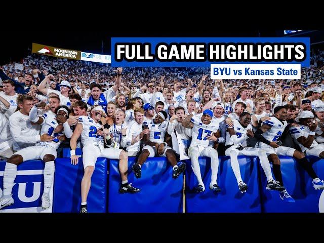 BYU Football vs Kansas State || FULL GAME HIGHLIGHTS || September 21, 2024