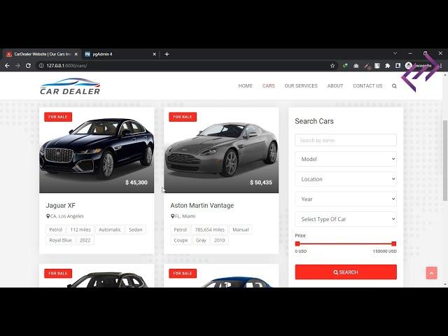 Car Dealer Website Project in Django with Source Code - CodeAstro