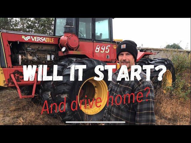 Will it Start and Drive Home?  ABANDONED Versatile 895 tractor!