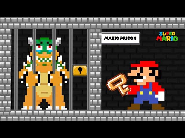 Mario and Bowser Challenge Mario Prison Escape | Game Animation