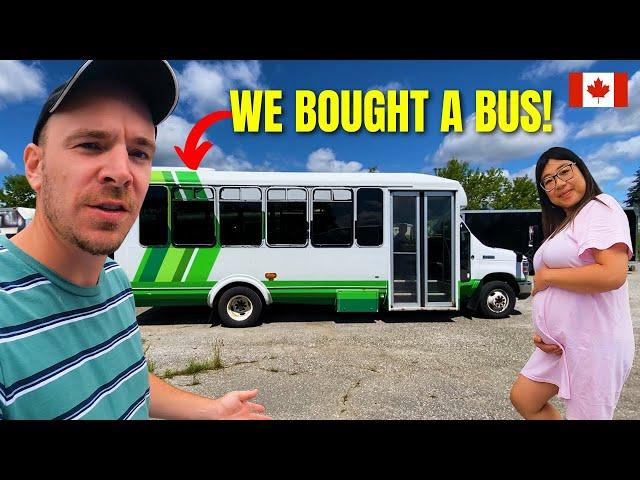 We are building a tiny home on wheels for our new baby! (SHUTTLE BUS CONVERSION)