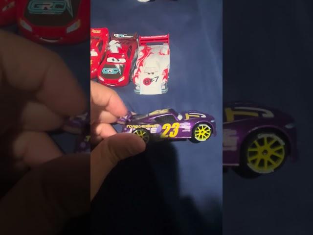 I showed the seven cars that I bought at Target and Walmart.