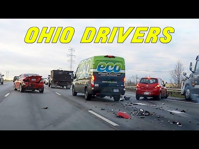 BEST OF OHIO DRIVERS 2024  |  20 Minutes of Road Rage, Accidents, Convenient Cop & More