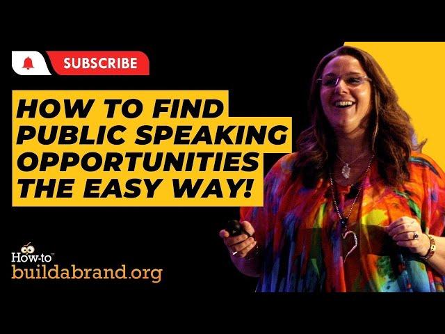 How To Find Public Speaking Opportunities The Easy Way! Sammy Garrity