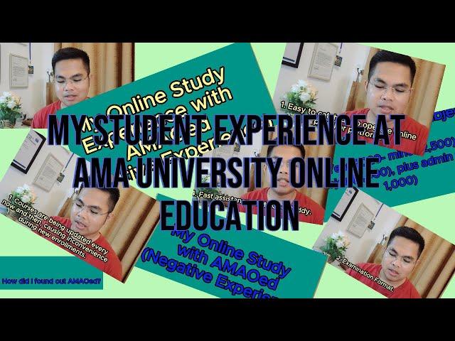 AMA Online Education Review (Study Experience) #amaoed , #onlinestudent , #onlinelearning , #ofw