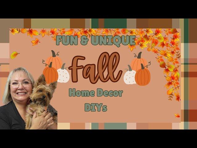 FUN & UNIQUE FALL HOME DECOR DIYs/JUST OUR IMAGINATION CHALLENGE