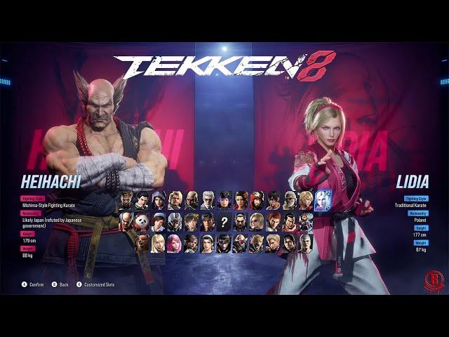 Tekken 8 - All Characters & Tekken Shop Costumes + Stages & DLC (Heihachi/Genmaji Temple) *Updated*