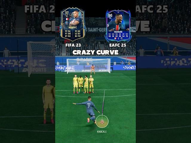 PSG TRIO FIFA 23 vs FC 25 Free Kick