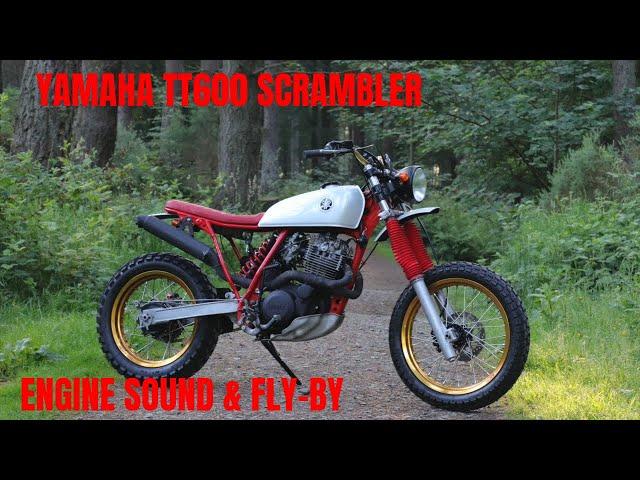 Yamaha TT600 Street Scrambler - Sound & Fly By