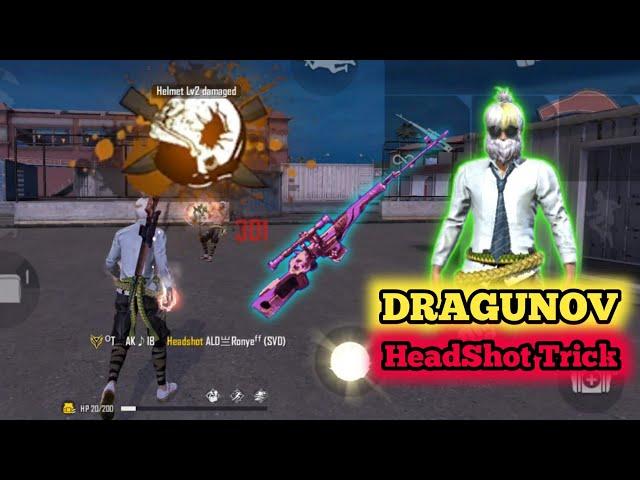 Dragunov One Tap Headshot Trick || Free Fire Auto Headshot Secret || Akib gaming || Garena Free Fire