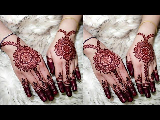 Eid Special Latest Flower Mehandi Design| Easy Simple Mehndi Design| Mehndi Design back hand | Henna