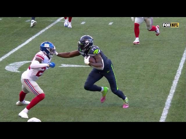 DK Metcalf NASTY Stiff Arm vs Giants