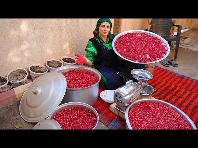 182 Kg of Pomegranates The Surprising Pomegranate Molasses Result!