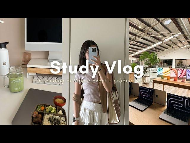 Uni Study Vlog | attending an Apple event + productive days at uni