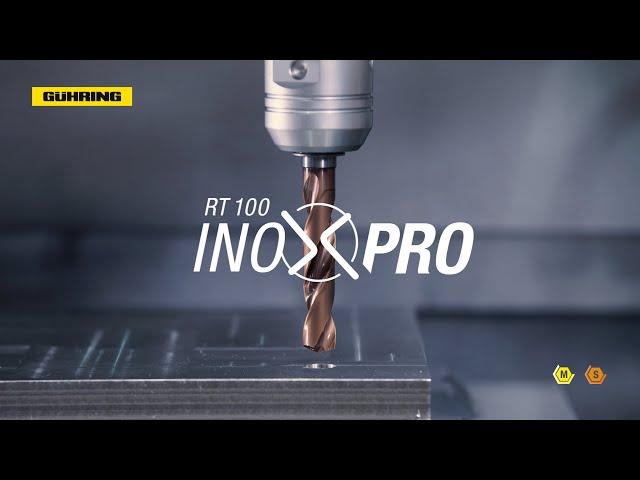 Gühring solid carbide drill RT 100 InoxPro – 50 % higher feed rate in stainless