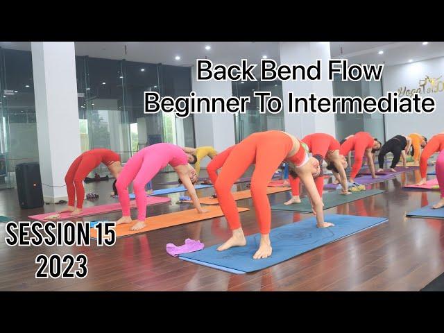 Session-15 2023 Back Bend Flow Beginner To Intermediate || Yoga With Sandeep || Vietnam