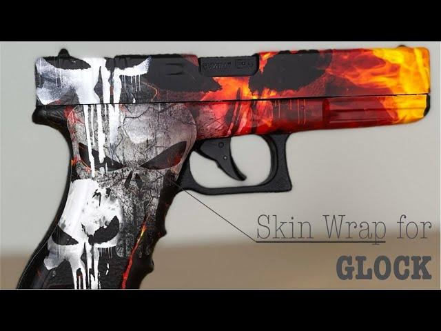 Pistol Skin – Heavy Duty Vinyl Gun Wrap for Glock, Waterproof, Easy to Install, Protective Gun Skin