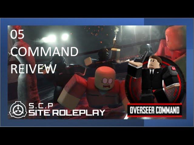 05 command review - SCP site roleplay - Roblox