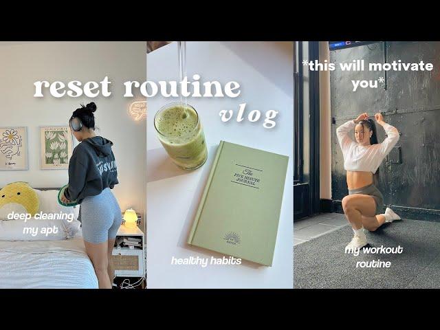 *productive* LIFE RESET: how to get back into a routine, reorganizing my life, deep cleaning my apt