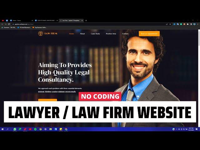 How to Make Lawyer/Law Firm Website using WordPress 2024? [No Coding Elementor Tutorial]