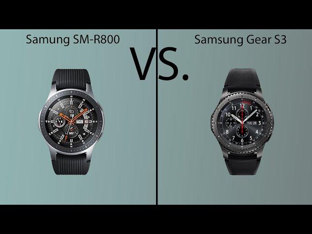 Samsung Gear S3 frontier vs Samsung Gear SM-R800 | Review Comparison