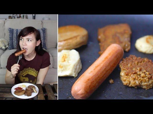 Trying VEGAN MEAT from Amazon // Hotdogs, Scallops + More