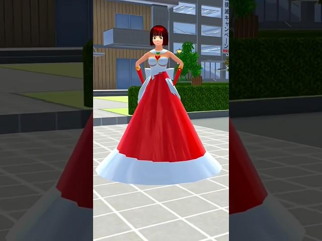 New Red Glossy dress in sakura school simulator tutorial