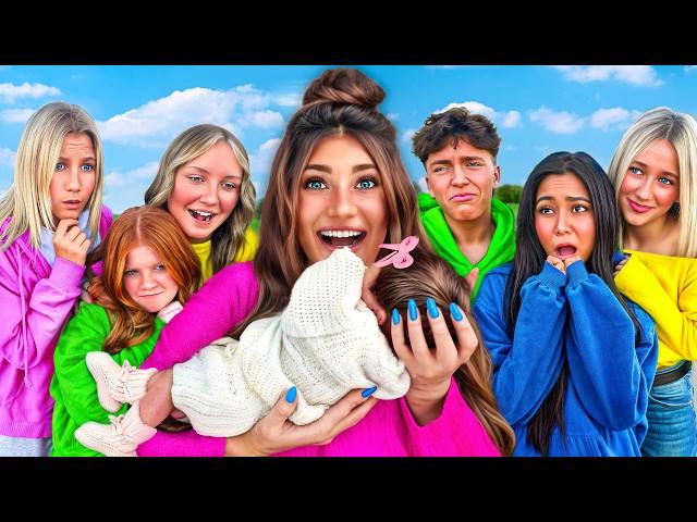 MY 16 SiBLiNGS MEET OUR BABY GiRL FOR THE FiRST TIME! *Emotional*