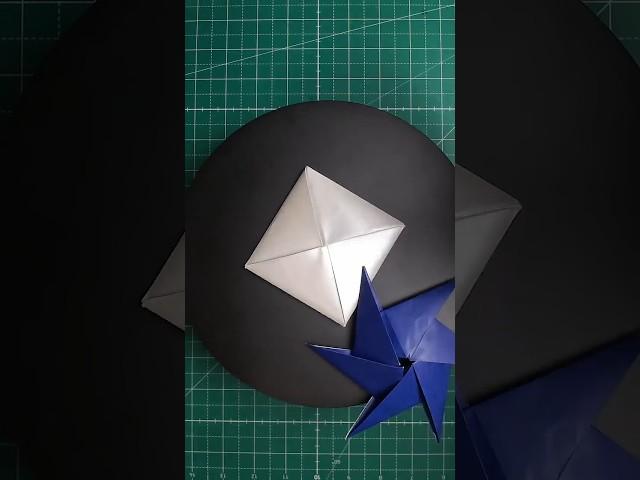 🟥🟦 Squid Game Ddakji from A4 Paper in 3 STEPS! - How to Make Origami Tutorial