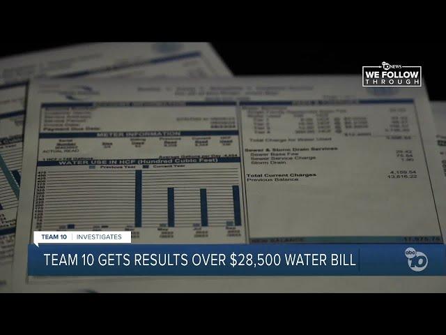 Team 10 gets results over $28,500 water bill