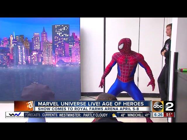 Marvel Universe Live! teach local kids to 'Train Like A Superhero'